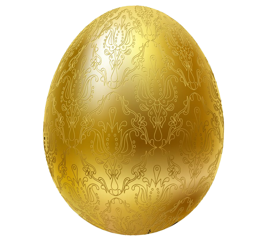 Hols Wales Holidays Egg Gold PNG