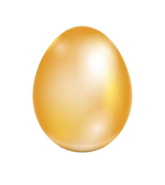 Easter Resurrection Holidays Gold Egg PNG