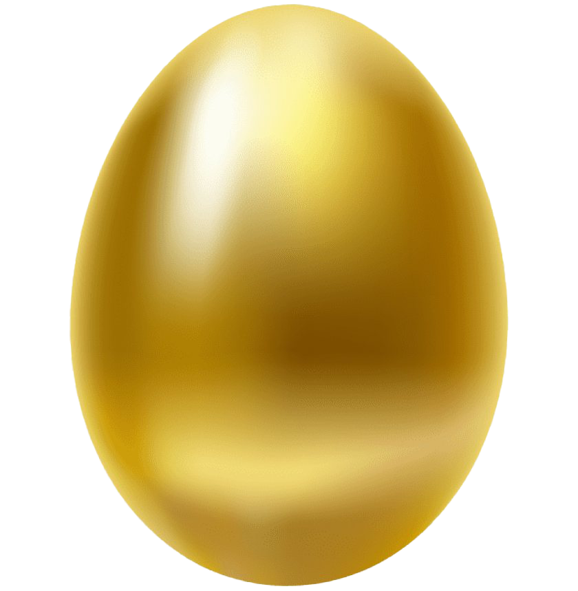 Holidays Easter Golden Egg PNG