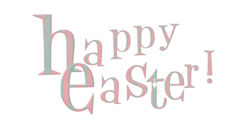 Logo Happy Word Holidays Easter PNG