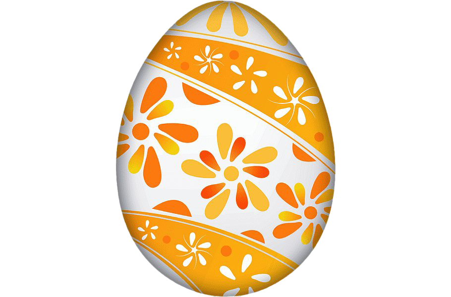 Orange Egg Easter Holidays Easterly PNG