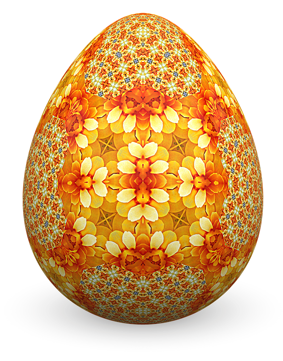 Holidays Orange Easter Egg PNG