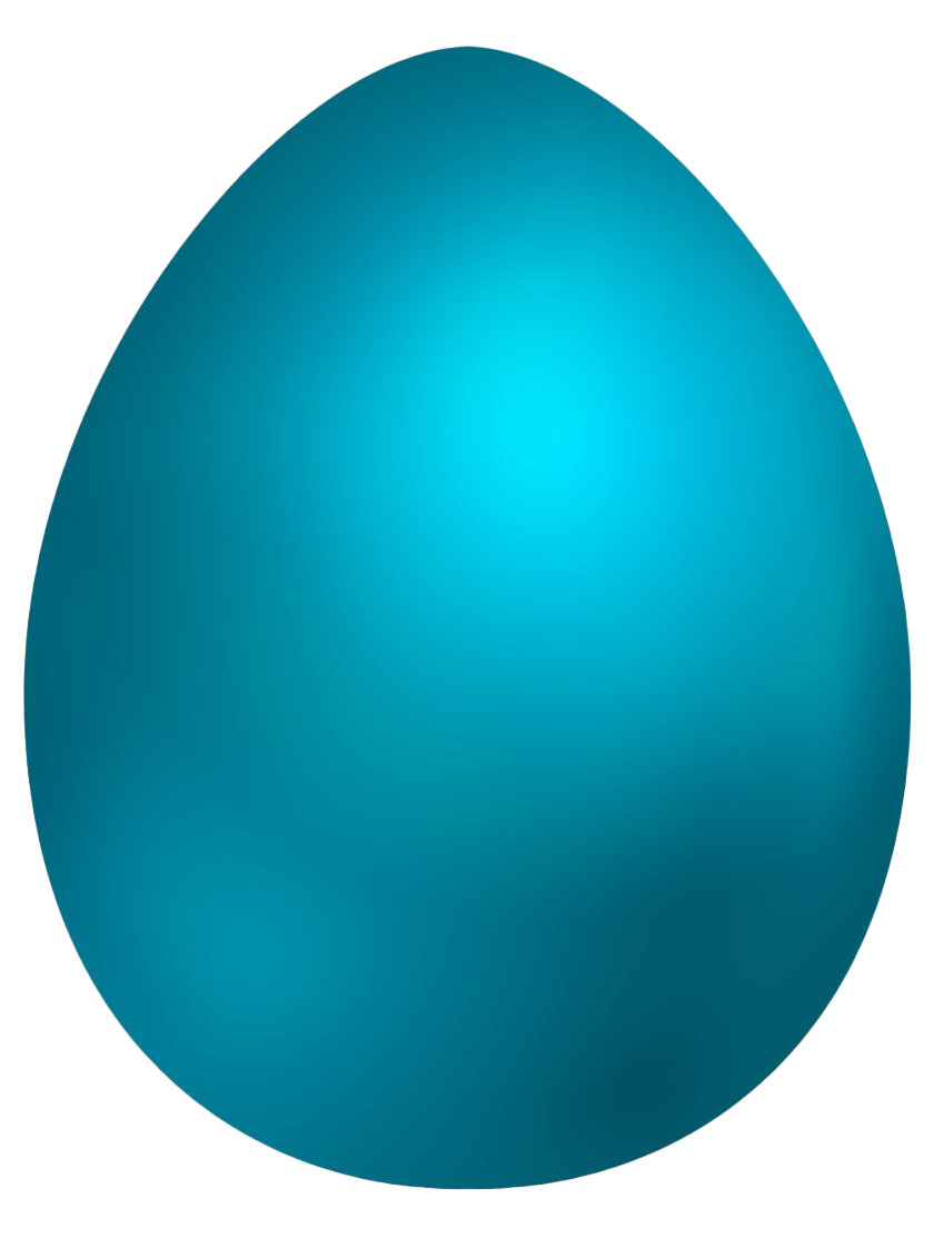 Easter Blue Egg Plain Holidays PNG