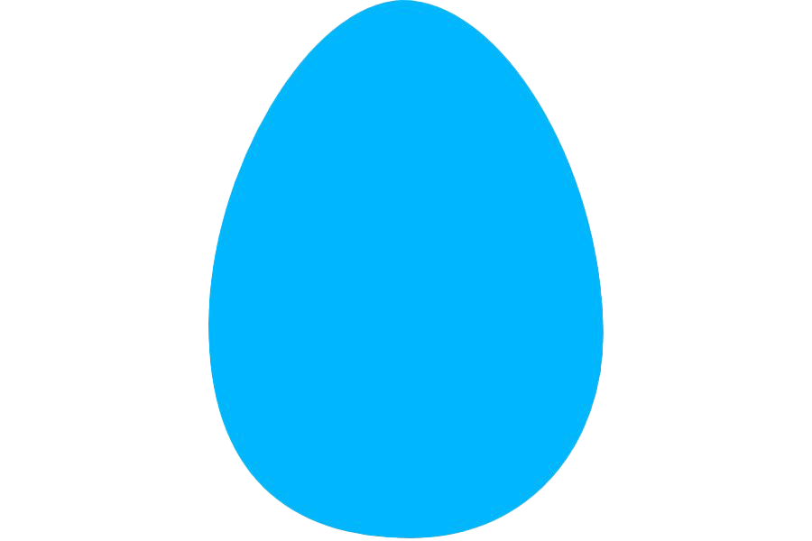 Egg Holidays Plain Blue Christian PNG