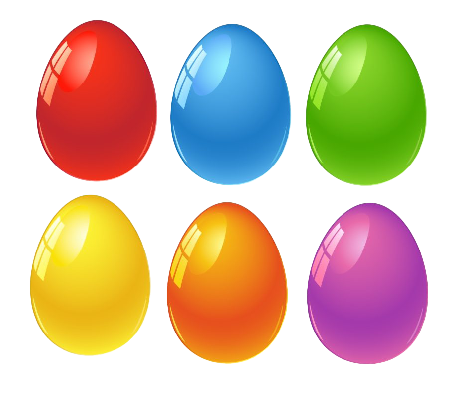 Plain Colorful Holidays Egg Easter PNG