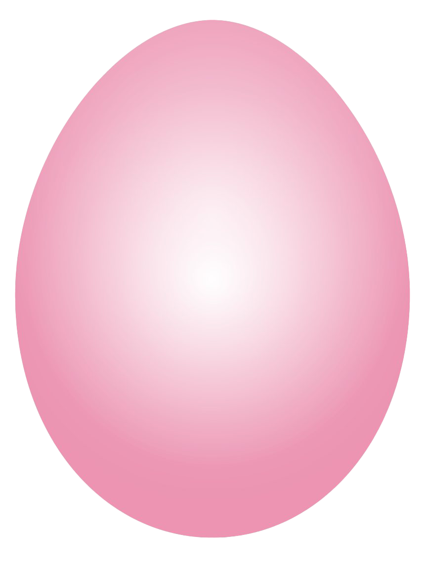 Pink Plain Easter Egg Holidays PNG