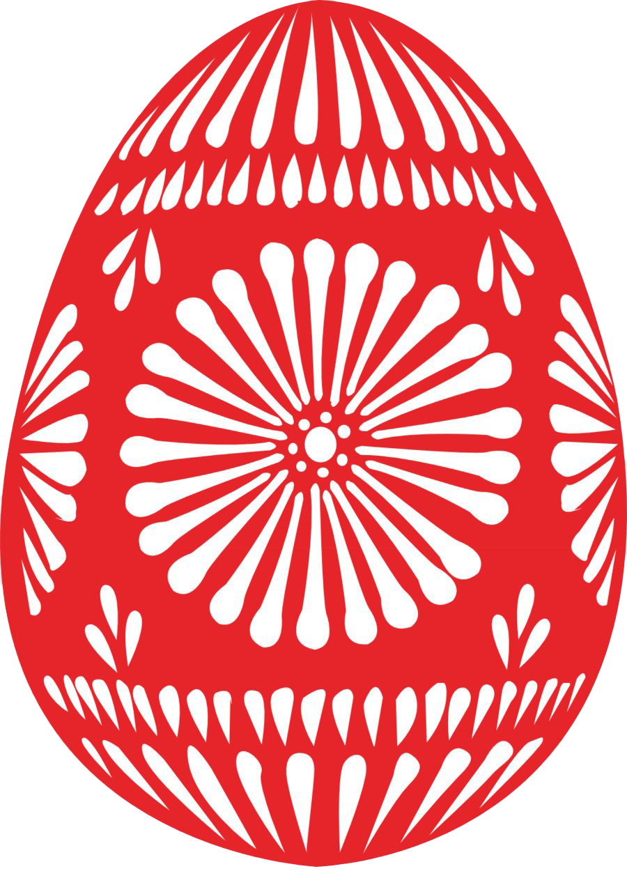 Red Wales Egg Easter Holidays PNG