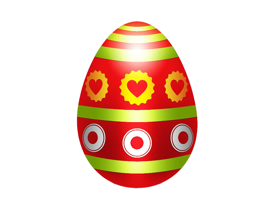 Red Holidays Easter Egg PNG