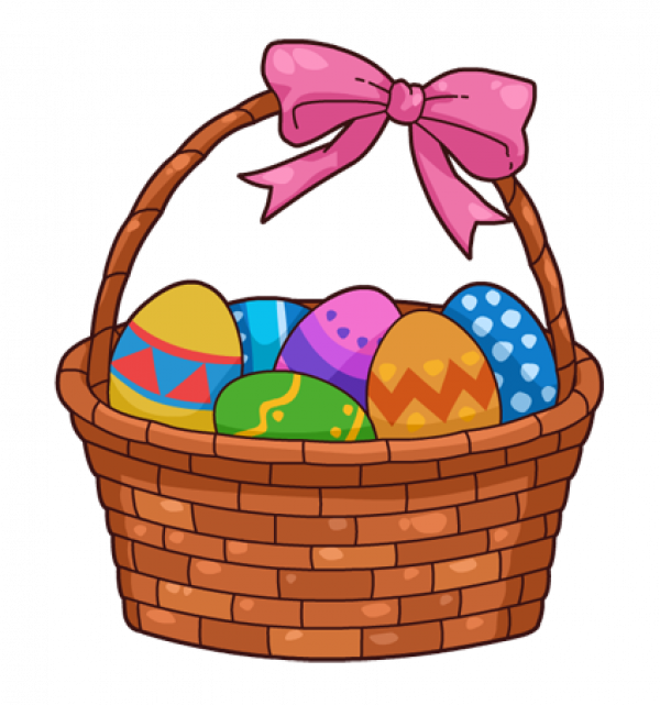 Jenny Easter Christian Egg Basket PNG