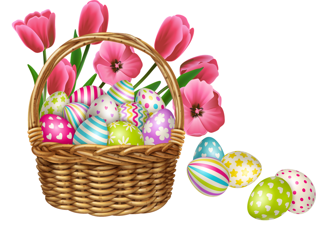 Vector Basket Holidays Holiday Easter PNG