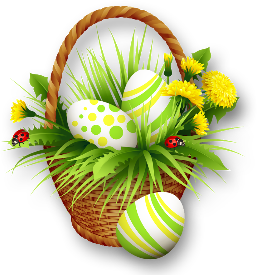 Thanksgiving Basket Egg Easter Holidays PNG