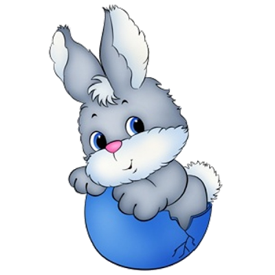 Easter Easterly Border Bunny PNG