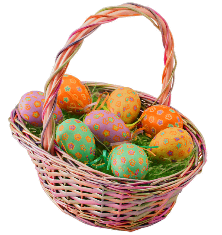 Easter Easterly Basket Banner Family PNG