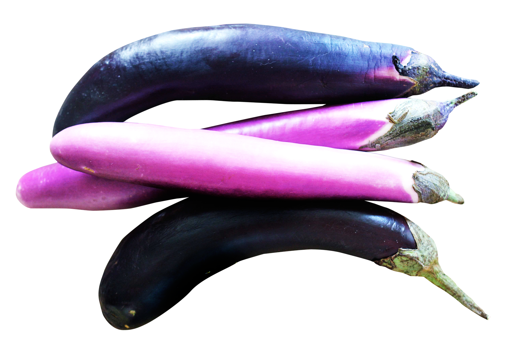 Bunch Aubergine Asparagus Eggplant Vegetables PNG