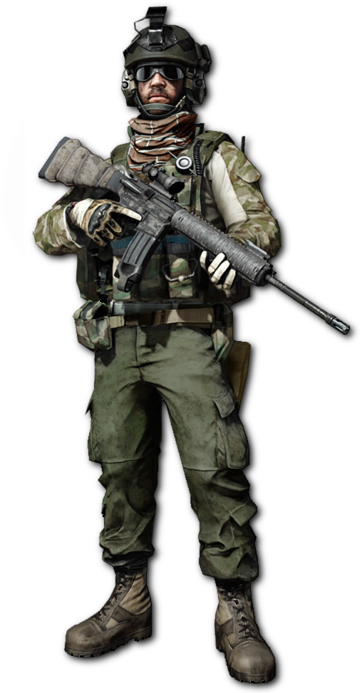 Army Battlefield Multicultural Fusilier Bad PNG