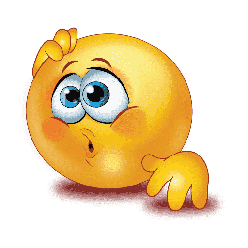 Miscellaneous Confused Emoji PNG