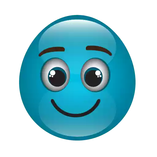 Emoji Blue Cute Miscellaneous PNG