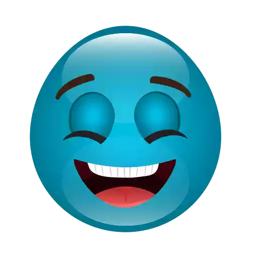 Cute Blue Miscellaneous Emoji PNG