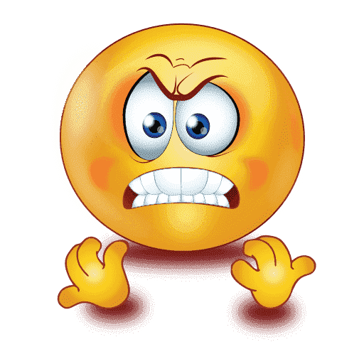 Gradient Angry Emoji Miscellaneous PNG