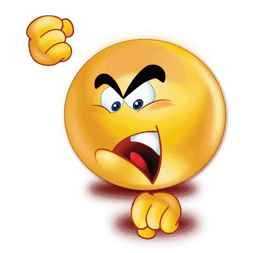 Angry Emoji Gradient Miscellaneous PNG