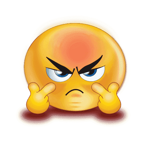 Angry Gradient Emoji Miscellaneous PNG