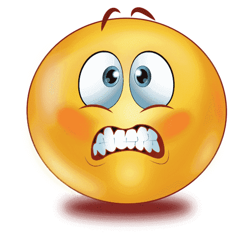 Gradient Scared Miscellaneous Emoji PNG