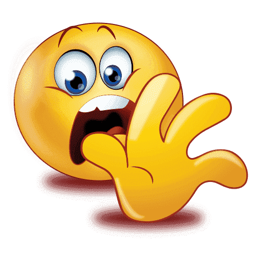 Scared Emoji Miscellaneous Gradient PNG