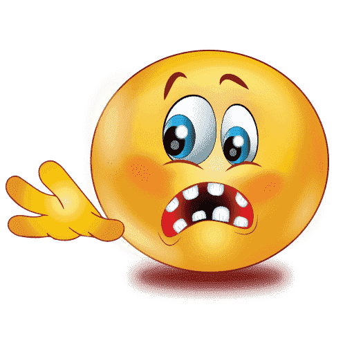 Miscellaneous Emoji Scared Gradient PNG
