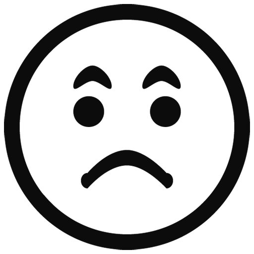 Whatsapp Miscellaneous Black Emoji Outline PNG