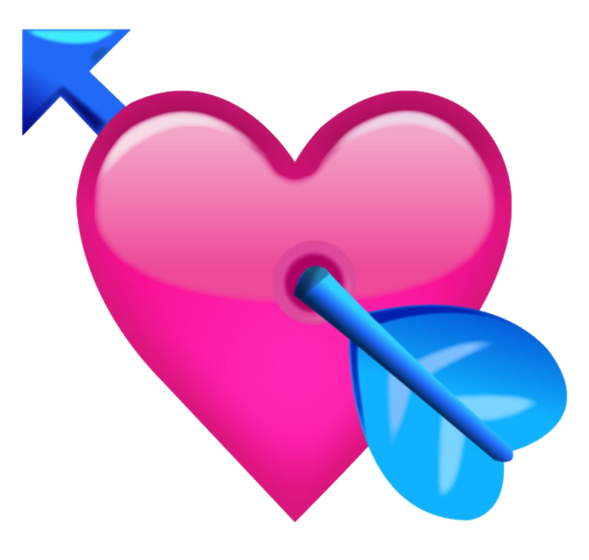 Miscellaneous Love Emoji Pink Heart PNG