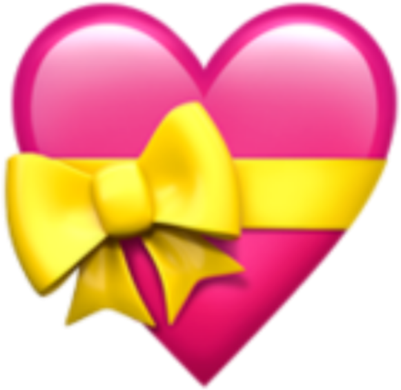 Miscellaneous Emoji Heart Pink PNG