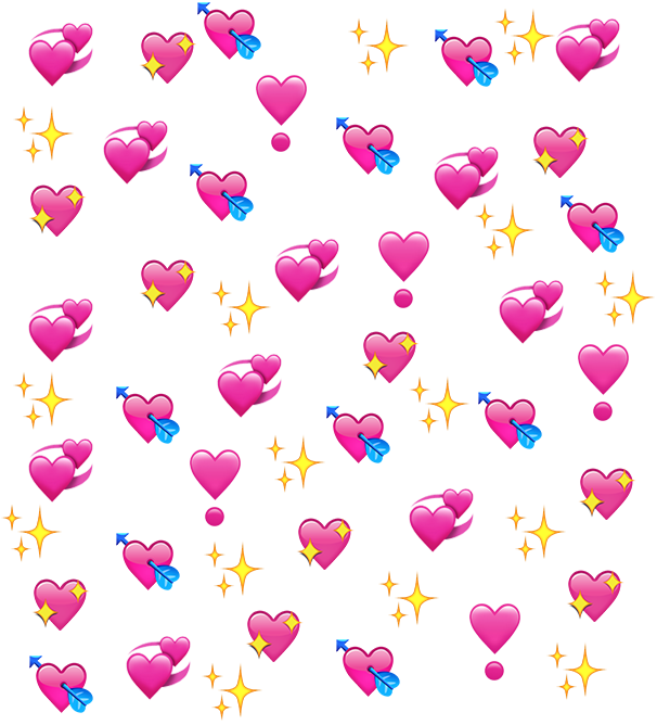 Emoji Pink Miscellaneous Heart PNG