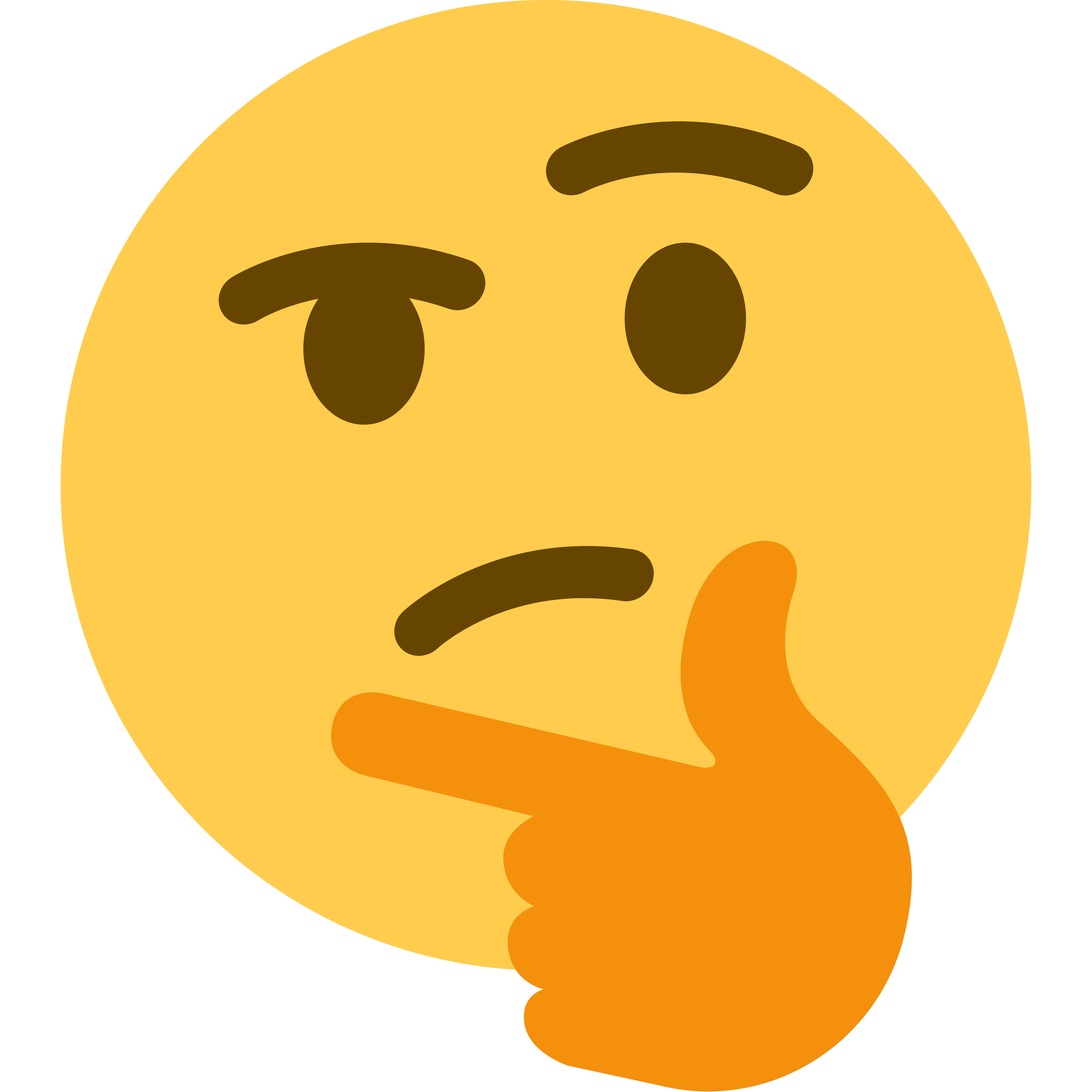 Thought Think Emoji Thank Discord PNG