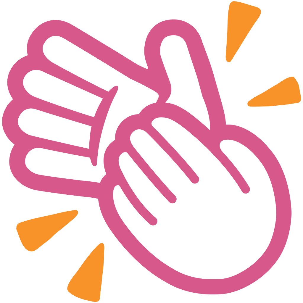 Android Applause Clapping Hand Line PNG
