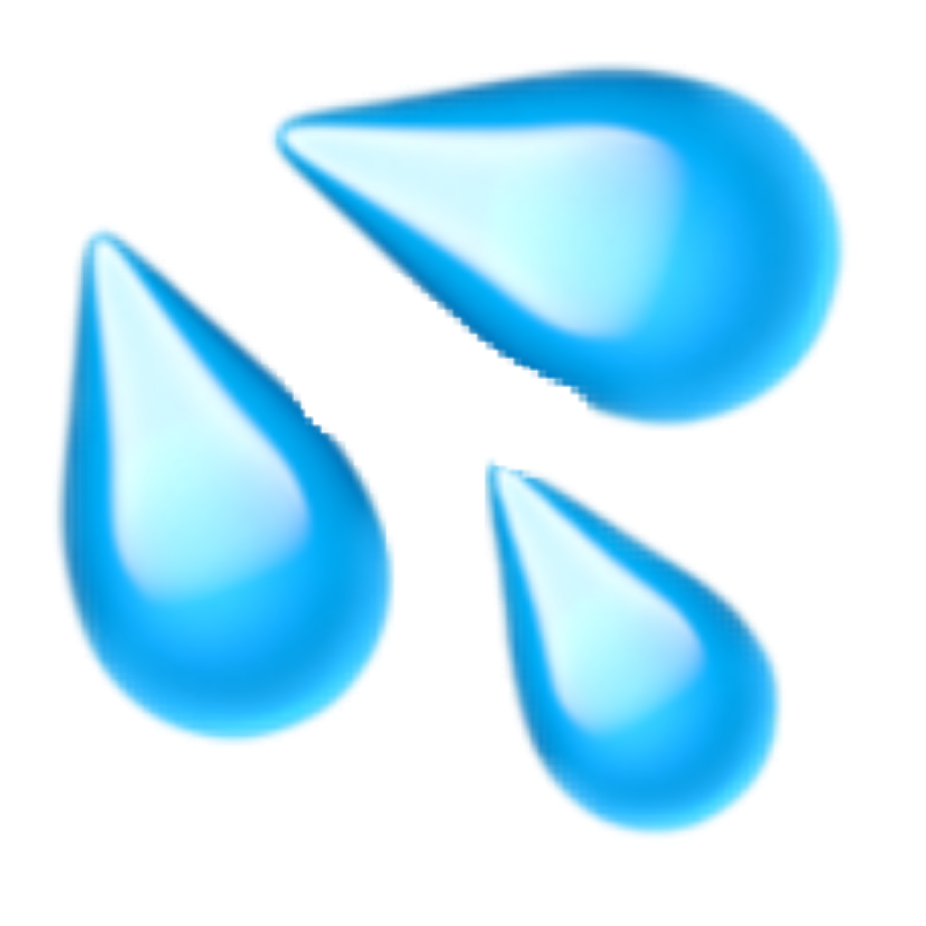 Sticker Smiley Domain Water Blue PNG