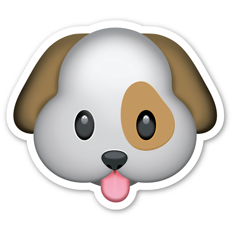 Whatsapp Emoji Decal Snout Dog PNG