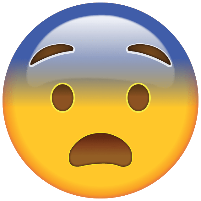 Embarrassed Emoji Fear Smiley Expression PNG