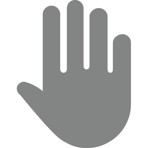 Emoji Hands Raised Finger Line PNG
