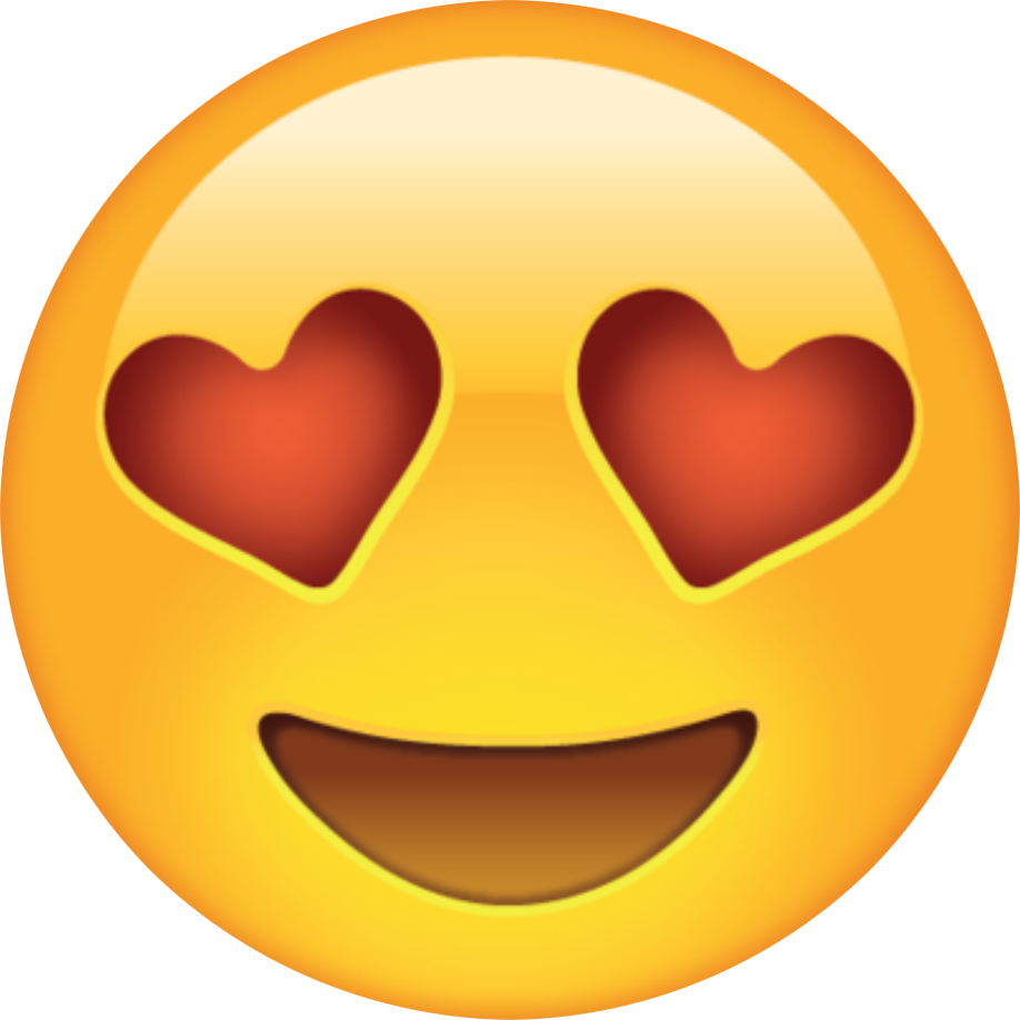 Face Smiley Sticker Heart Love PNG