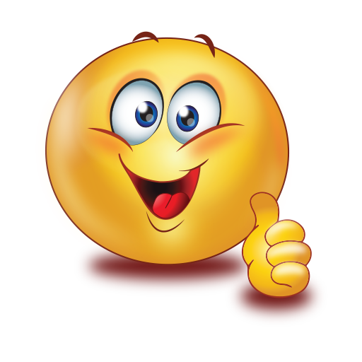Smile Amaze Thumbs Emoticon Smiley PNG