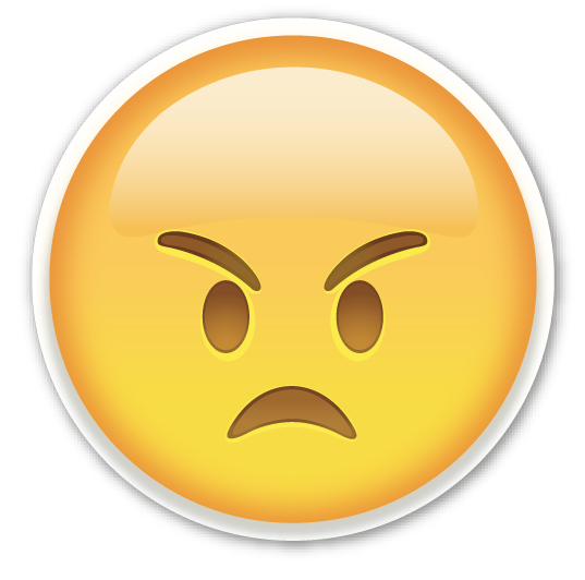 Face Orange Emoji Emoticon Annoyance PNG