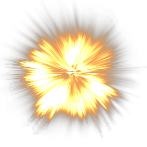 Yellow Escalation Sunlight Explosion Sky PNG