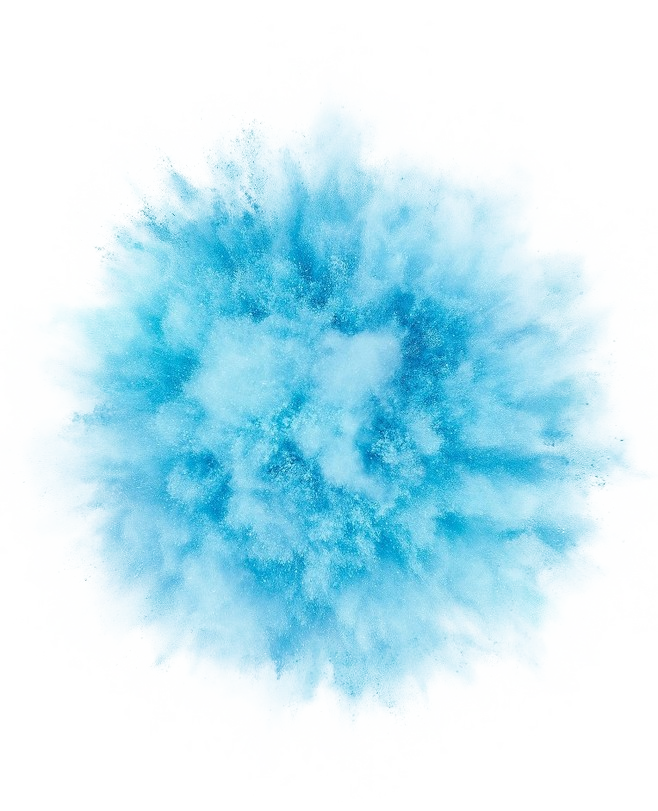 Explosion Airstrike Color Blue Dust PNG