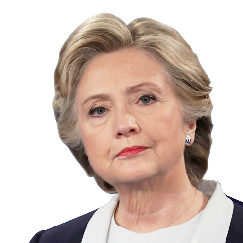 Face Quality Confront Hillary Stand PNG