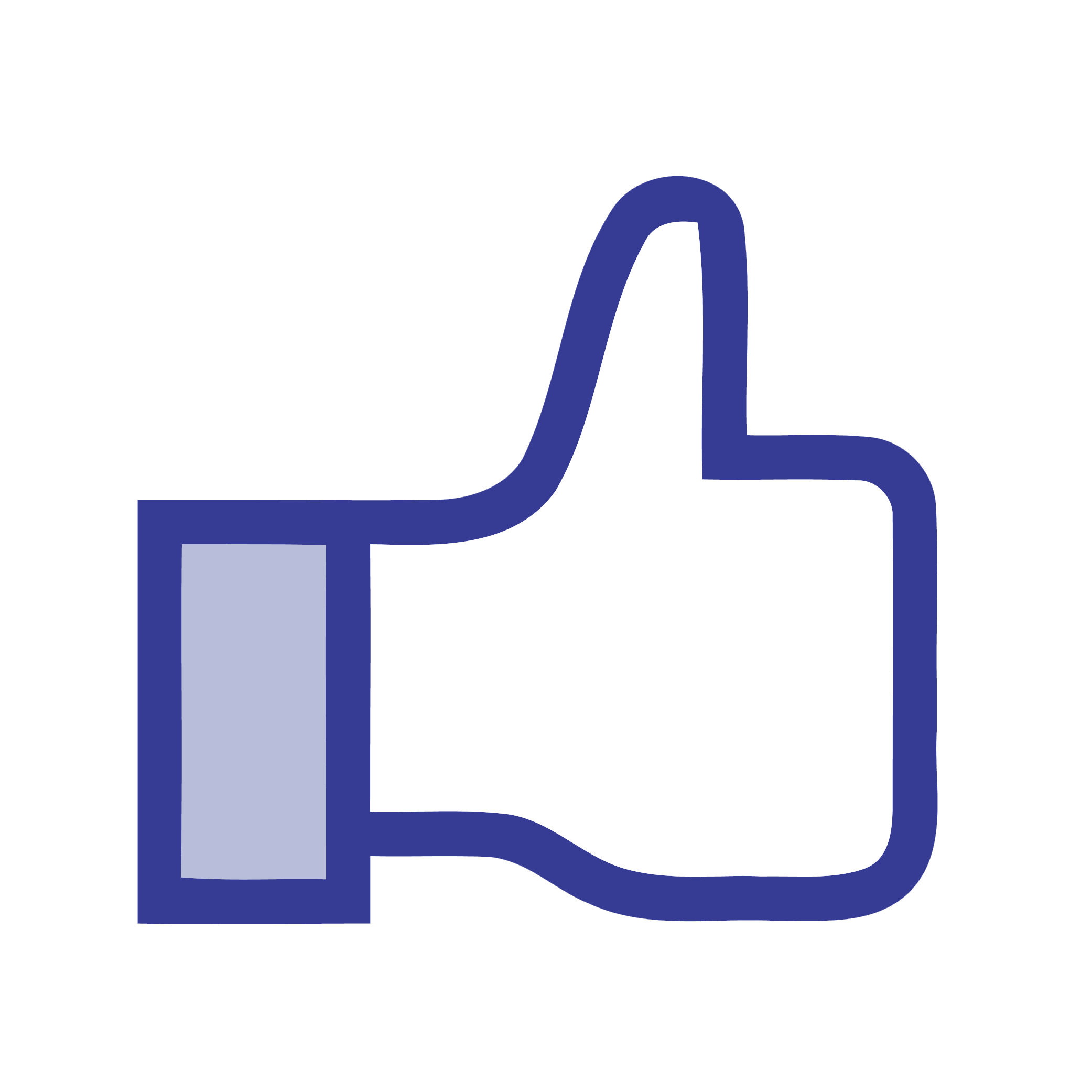 Logo Blog Button Facebook Blue PNG