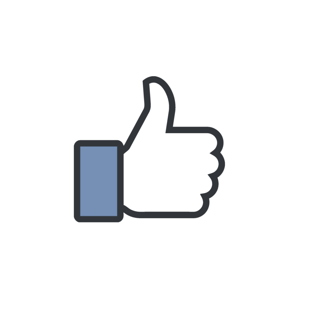 Finger Button Rectangle Like Facebook PNG