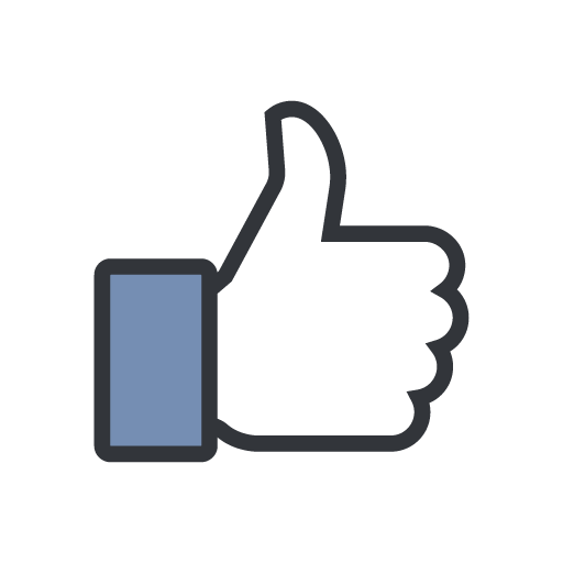 Facebook Button Social Hand Rectangle PNG