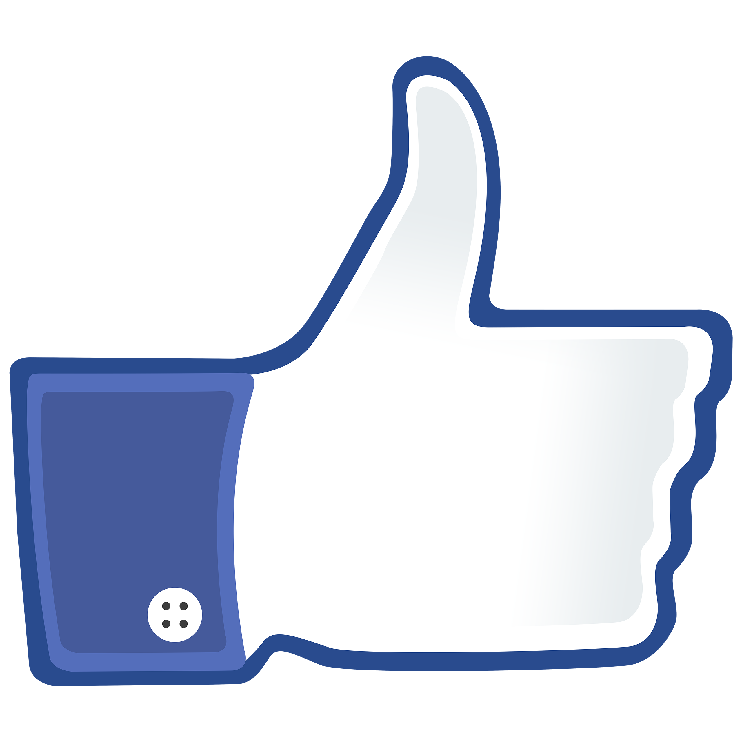 Media Facebook Rectangle Button Social PNG