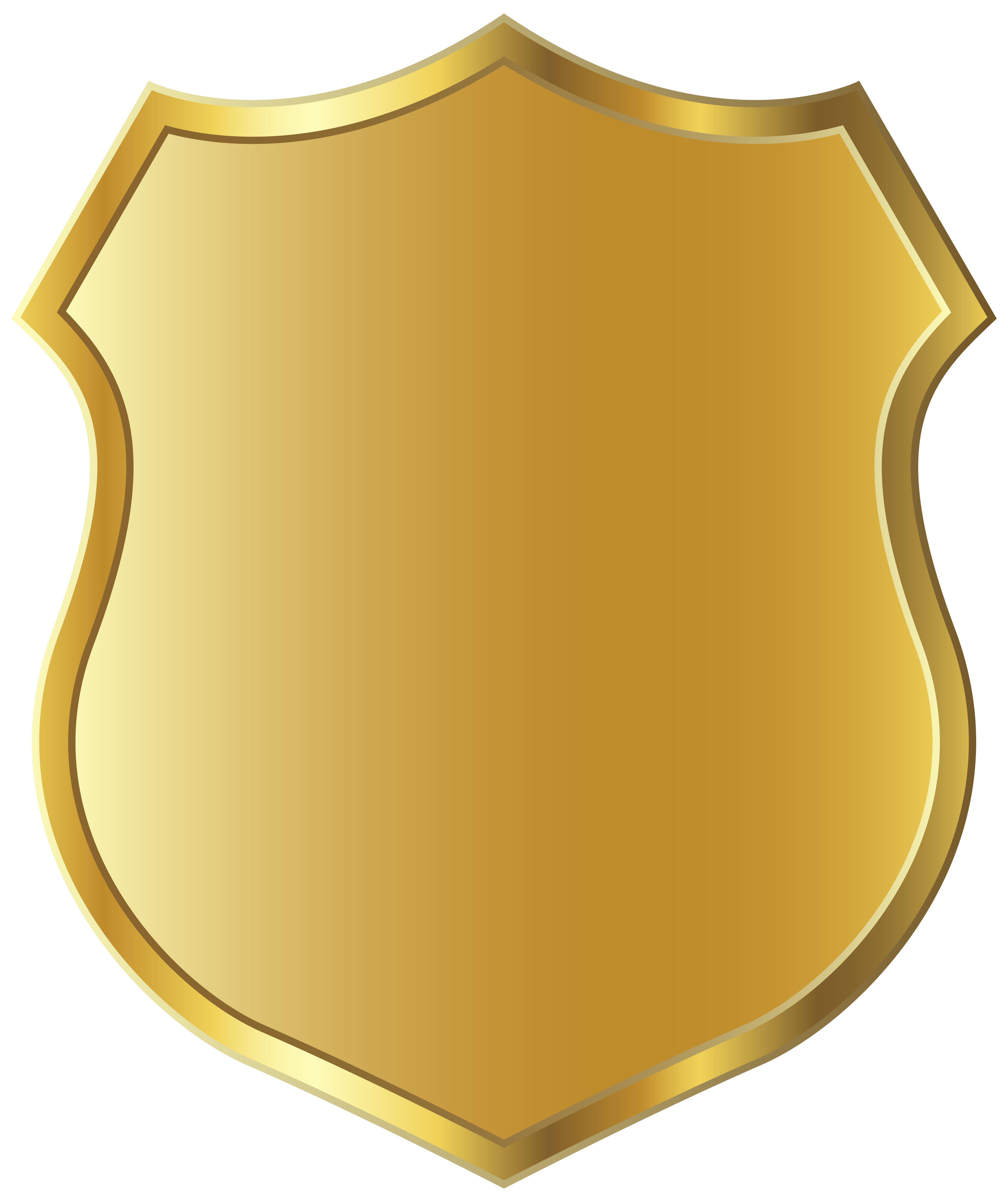 Badge Template Yellow Icon Golden PNG