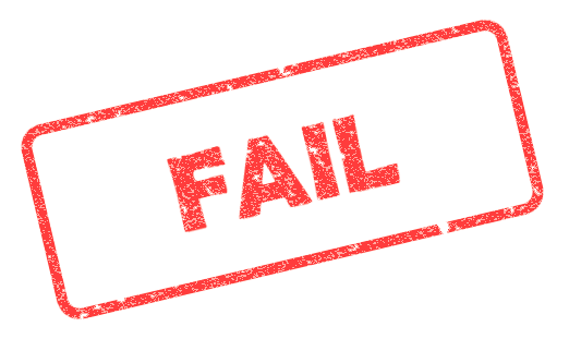 Failures Fail Items Sign Nature PNG